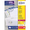 Image de Avery Étiquettes Autocollantes Blanches, 2400 Pièces, L7159-100, 63,5 x 33,9mm, Papier A4, Feuille A4, Pour Imprimantes Laser, Anti-Bourrage, FSC Certifiées, Pour adressage et expédition