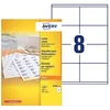 Image de AVERY - Boite de 800 étiquettes autocollantes multi-usages, Format 105 x 70 mm, Impression copieur, (DP080-100)