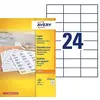 Image de AVERY - Boite de 2400 étiquettes autocollantes multi-usages, Format 70 x 36 mm, Impression copieur, (DP246-100)