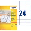 Image de AVERY - Boite de 2400 étiquettes autocollantes multi-usages, Format 70 x 37 mm, Impression copieur, (DP247-100)