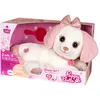Image de Gipsy Toys   Peluche Interactive Chien - Puppy Bella   30 CM   Rose ET Blanc   Vendue en BOÎTE Cadeau