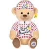 Image de Gipsy Toys   Peluche Ours « Maillot et Casquette grimpeur à Pois » 60 cm   Peluche Officielle du Tour de France. pour Une déco Pleine d’émotions, Muliticolor