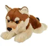Image de Gipsy Toys   Peluche Loup ALLONGE Marron & Beige - 25 CM