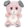 Image de Gipsy Toys   Peluche Chien « CUTYDOOS Love »   13 CM   Rose Poudre ET Gris avec C UR Brode   Cadeau St Valentin ET FÊTE des MÈRES