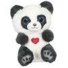 Image de Gipsy Toys   Peluche Panda « CUTYDOOS Love »   13 CM   Gris Ardoise avec C UR Brode - Cadeau St Valentin ET FÊTE des MÈRES
