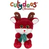 Image de Gipsy Toys   Peluche Renne Nico CUTYDOOS Christmas   13 CM   Rouge ET Echarpe Verte