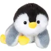 Image de Gipsy Toys   Peluche Floppy CHOOPY Pingouin   22 CM   Noir Blanc ET Gris