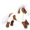 Image de Gipsy Toys   Peluche Cheval ALLONGE - 40 CM   Marron Fonce ET Blanc
