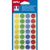 Image de APLI 13935 - Pochette de 112 pastilles adhésives métallisées Ø 15 mm