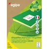 Image de Apli 101192 Boîte de 800 Etiquettes multi-usage recyclée A4 105 x 70 mm Blanc