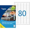 Image de Agipa 119646 2000 Etiquettes Multi Usage, Arrondis, 35,6mm x 16,9mm, Blanc
