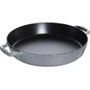 Image de STAUB Poêle en Fonte à Double Poignée, Ronde, Ø 34 cm, Gris Graphite