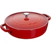 Image de STAUB Sauteuse Chistera en Fonte, Ø 24 cm, 2,4 L, Cerise
