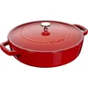 Image de STAUB Sauteuse Chistera en Fonte, Ø 28 cm, 3,7 L, Cerise