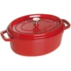 Image de STAUB Cocotte en Fonte, Ovale, Ø 29 cm, 4,25 L, Cerise