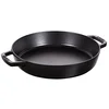 Image de STAUB Poêle en Fonte à Double Poignée, Ronde, Ø 34 cm, Noir Mat