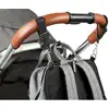 Image de Lot de 2 attaches pour poussette Noir
