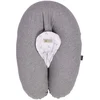 Image de Coussin d'allaitement et de grossesse 3-en-1 Multirelax Gris chiné Lapins