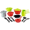 Image de Jouets Ecoiffier - 991 - Sachet de casseroles pour enfants 100 % Chef - 19 pièces - Jeu d'imitation - Dès 18 mois - Fabriqué en France, Jaune
