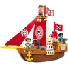 Image de Jouets Ecoiffier - 3023 - Bateau pirate Abrick - Jeu de construction pour enfants - Dès 18 mois - Fabriqué en France, Taille unique