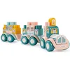 Image de Jouets Ecoiffier - 7918 - Train des Animaux - BB Abrick - Jeu d'eveil - A partir de 12 mois - Origine France Garantie, Pastel