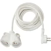Image de Brennenstuhl Rallonge 5m de câble avec fiche Plate et Prise Double (Utilisation en intérieur) 1161821225 Blanc