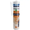 Image de GEB GEBSICONE S Mastic silicone acétique haute élasticité pour étanchéité, calfeutrement et collage technique. Haute résistance et haute adhérence - 310ml - Translucide (Lot de 2)