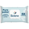 Image de BIOLANE Lingettes nettoyantes pour le corps et le change de bébé, peaux sensibles, 99,9 % d'eau purifiée, 48 lingettes
