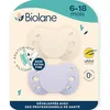Image de BIOLANE - Tétines Anatomiques 6-18 Mois - Sucettes Lilas & Beige