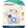 Image de BIOLANE - Tétines Anatomiques Animaux 6-18 Mois - Sucettes Lilas & Beige