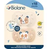 Image de BIOLANE - Tétines Anatomiques Animaux 18 Mois+ - Sucettes Beige & Marron