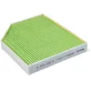 Image de Purflux CabinHepa+ Filtre habitacle Hepa voiture, protège des allergènes, pollen, poussières, anti moisissure, particules fines automobile AHH269 Audi A4, Vert