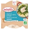 Image de Babybio   Assiette Haricots Verts de Vendée Truite de Bretagne 230g   12+ Mois