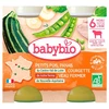 Image de BABYBIO Pot petits pois panais courgette veau 2x200g