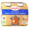Image de BABYBIO Pot b.nuit carotte quinoa 2X200G