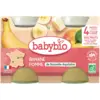 Image de BABYBIO Compote Bébé Bio Pomme Banane sans Sucres Ajoutés Dès 4 Mois 2x130 g