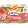 Image de BABYBIO Compote Bébé Bio Pomme Mangue sans Sucres Ajoutés Dès 4 Mois 2x130 g
