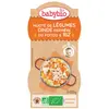 Image de Babybio légumes dinde du Poitou riz de Camargue dès 8 mois 2x200g