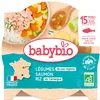 Image de Babybio - Assiette Méli-Mélo de Légumes au Saumon Riz 260 g - 15+ Mois - BIO