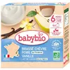Image de Babybio brassé chèvre poire vanille dès 6 mois 4 gourdes x 85g (Lot de 5)