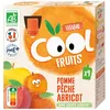 Image de Vitabio Cool - Gourdes Fruits Pomme Pêche Abricot 4x90 g - Compote - BIO