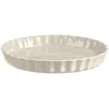 Image de Emile Henry Plat à Tarte 29,5 cm   Céramique Haute Résistance Beige Argile   Cuisson Homogène et Démoulage Facile   Fabriqué en France