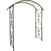 Image de LOUIS MOULIN Arche Tube carré pour Plante grimpante Fer Vieilli 180 x 50 x 220 cm 3026 - Made in France