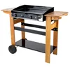 Image de Plancha au gaz ASCAIN 2 brûleurs 6kW - Bois
