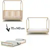 Image de Kasa Lit Bébé Cabane Évolutif Hêtre Verni