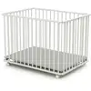 Image de Parc pliable bois bébé Blanc