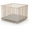 Image de Parc pliable bois bébé Brut
