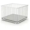 Image de Parc pliable bois bébé Blanc