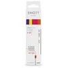 Image de Emott - Uni Ball - Uni Mitsubishi Pencil - Pochette de 5 Feutres Passion Colors - Pour Écrire, Dessiner, Tracer avec Style! - Pointe Fine 0,4 mm - Rouge, Rose Fuchsia, Rose, Jaune Citron, Orange Fonce