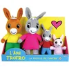 Image de JEMINI | Coffret Peluches Ane Trotro Et Sa Famille | 4 Personnages | Trotro 15 Cm + Maman 23 Cm + Papa 23 Cm + Soeur 11 Cm | Finition Douce | Licence Officielle | Idée Cadeau Enfant | 024391